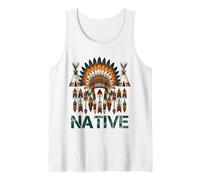Está en mi ADN Ancestros nativos Americanos Orgullo del Día Indio Camiseta sin Mangas
