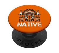Está en mi ADN Ancestros nativos Americanos Orgullo del Día Indio PopSockets PopGrip Adhesivo