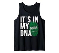 Está en mi ADN Bandera Nacional Saudita Arabia Saudita Herencia Camiseta sin Mangas