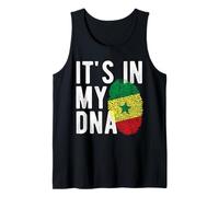 Está en mi ADN Bandera Nacional Senegalesa Patrimonio Senegal Camiseta sin Mangas