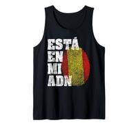 Está En Mi ADN Español Banderam Huella Digital España Camiseta sin Mangas