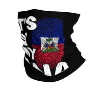 Está En Mi ADN Haitiano Calentador De Cuello Protección Solar Cuello Bufanda Elegante Bandana para Yoga Mujer Hombre 26X30CM