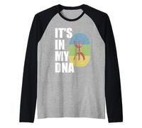 Está en mi ADN Herencia amazigh Raíces amazigh bereber Amazigh Camiseta Manga Raglan