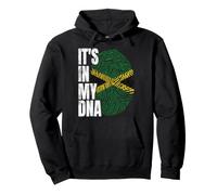Está en mi ADN Huella Digital de la Bandera de Jamaica Sudadera con Capucha