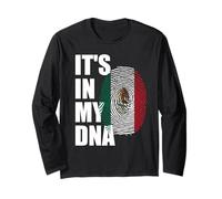 Está en mi ADN Mes de la Herencia Hispana México raíces mexicanas Manga Larga