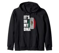 Está en mi ADN Mes de la Herencia Hispana México raíces mexicanas Sudadera con Capucha