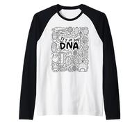Está en mi ADN - Orgullo de la herencia africana Camiseta Manga Raglan
