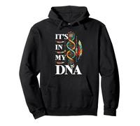 Está en mi ADN Orgullo indígena de Plumas de los nativos Americanos Sudadera con Capucha