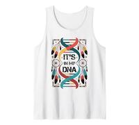 Está en mi ADN Orgullo indígena Indio Indio Americano Camiseta sin Mangas