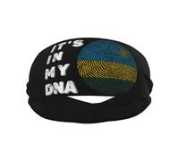 Está En Mi ADN Ruanda Mujer Hombre Headband Absorbente Diadema Deportiva Comoda Cinta Sudor Cabeza para Correr Entrenamiento Gimnasio Tenis