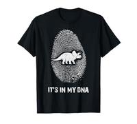 Está en mi ADN Triceratops Paleontología de Dinosaurios de Huellas Dactilares Camiseta