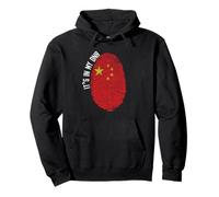Está en mi Huella Digital de la Bandera de China D.N.A Sudadera con Capucha