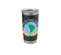 Está en tus manos Conciencia sobre el activismo climático Calentamiento global Vaso térmico de acero inoxidable de doble pared