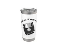 Esta es la edad que tengo Diskette Retrospecter Module Vaso térmico de acero inoxidable de doble pared