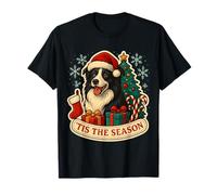 Esta es la estación del Border Collie para Perros, Navidad, mamá, papá, dueño, diversión Camiseta