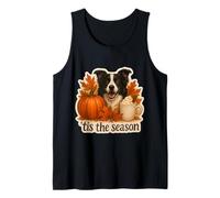 Esta es la estación del Border Collie para Perros, otoño y otoño, Especias de Calabaza Camiseta sin Mangas