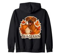 Esta es la estación del Perro Rhodesian Ridgeback, otoño y otoño, Calabaza Sudadera con Capucha