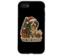 Esta es la estación del Perro Terrier Tibetano, Feliz Navidad, mamá, papá Carcasa para iPhone SE (2020) / 7/8