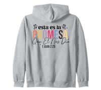 Esta es la Promesa Que él Nos DIO: la Vida eterna. Sudadera con Capucha