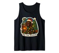 Esta es la Temporada: American Water Spaniel Dog, Navidad, mamá, papá Camiseta sin Mangas