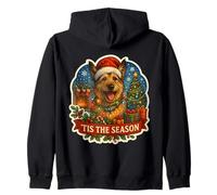 Esta es la Temporada, Berger Picard Dog, Feliz Navidad, mamá, papá, diversión Sudadera con Capucha
