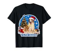 Esta es la Temporada: Borzoi Dog, Feliz Navidad, mamá, papá Camiseta