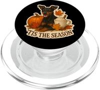 Esta es la Temporada: Calabaza de otoño y otoño para Perros Manchester Terrier PopSockets PopGrip para MagSafe