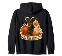 Esta es la Temporada: Calabaza de otoño y otoño para Perros Manchester Terrier Sudadera con Capucha