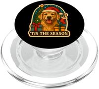 Esta es la Temporada del Perro Golden Retriever, Navidad, mamá, papá, dueño PopSockets PopGrip para MagSafe
