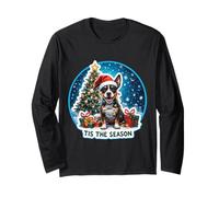 Esta es la Temporada del Perro Manchester Terrier, Feliz Navidad, Padre Manga Larga