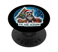 Esta es la Temporada del Perro Manchester Terrier, Feliz Navidad, Padre PopSockets PopGrip Adhesivo