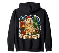 Esta es la Temporada: Komondor Dog, Feliz Navidad, mamá, papá Sudadera con Capucha