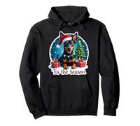 Esta es la Temporada, Perro Pinscher alemán, Feliz Navidad, mamá, papá Sudadera con Capucha