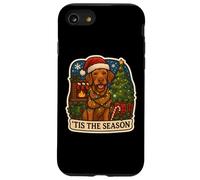 Esta es la Temporada: Perro Vizsla de Pelo Duro, Feliz Navidad, mamá, papá Carcasa para iPhone SE (2020) / 7/8