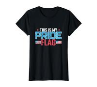 Esta es mi Bandera del Orgullo Camiseta gráfica económica, Mujer, Negro, XL