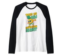 Esta es mi Camisa Hawaiana Dabbing Pineapple Hawaii Gifts Camiseta Manga Raglan