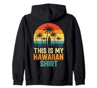 Esta es mi Camisa Hawaiana Retro Sunset Palms Surf Surf Sudadera con Capucha