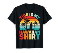 Esta es mi Camisa Hawaiana Retro Sunset Surfboard Beach Vibes Camiseta