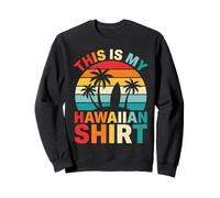 Esta es mi Camisa Hawaiana Retro Sunset Surfboard Beach Vibes Sudadera