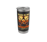 Esta es mi camisa hawaiana Travel Vacation Hawaii Retro Vaso térmico de acero inoxidable de doble pared