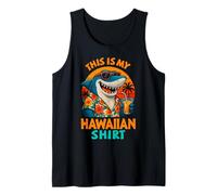 Esta es mi camisa hawaiana Tropical Luau Shark Vacation Camiseta sin Mangas