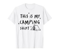Esta es mi Camiseta de Acampada, garabatos, Senderismo, Aventura, fogata Camiseta