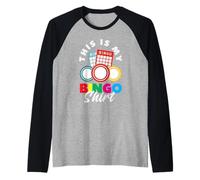 Esta es mi camiseta de bingo Bingo Fun Time Camiseta Manga Raglan