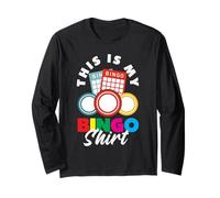 Esta es mi camiseta de bingo Bingo Fun Time Manga Larga