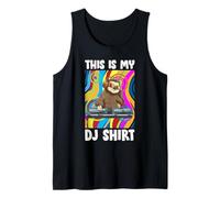 Esta Es Mi Camiseta De DJ Sloth DJ EDM Música Rave Camiseta sin Mangas