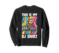 Esta Es Mi Camiseta De DJ Sloth DJ EDM Música Rave Sudadera