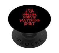 Esta es mi Camiseta de observación de películas de Terror Película de Terror de Halloween PopSockets PopGrip Adhesivo