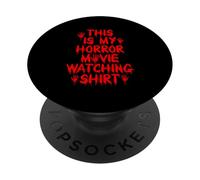 Esta es mi Camiseta de observación de películas de Terror Spooky PopSockets PopGrip Adhesivo