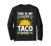 Esta es mi camiseta de tacos de la suerte Manga Larga