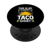 Esta es mi camiseta de tacos de la suerte PopSockets PopGrip Adhesivo